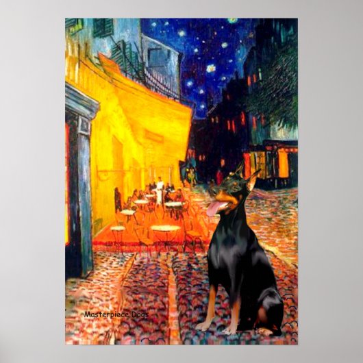 Dobermann 1 - Terras Cafe Poster (Voorkant)