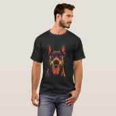 Dobermann Agressief T-shirt (Voorkant volledig)