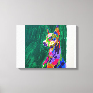 Dobermann Canvas Afdruk