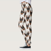 Dobermann Cute Hond Liefhebber Patroon Leggings (Links)