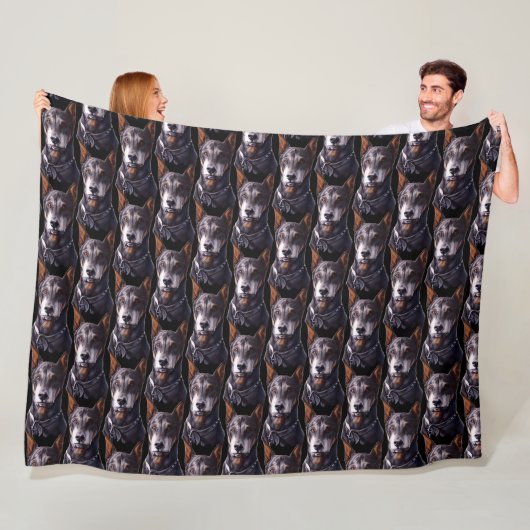 Dobermann-deken Aangepaste Dobermann-hond Kunstdek Fleece Deken (In situ)