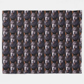 Dobermann-deken Aangepaste Dobermann-hond Kunstdek Fleece Deken (Voorkant (Horizontaal))