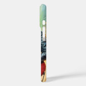 Dobermann die gitaar speelt op een rots podium Case-Mate iPhone case (Achterkant / Links)