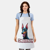 Dobermann Dobie Doby Doberman Zombie Hond Hallowee Schort (Gedragen)