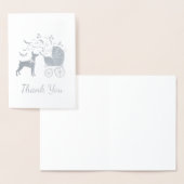 Dobermann Dog Baby shower Puppy Dobie Pinscher Folie Kaarten (Display)