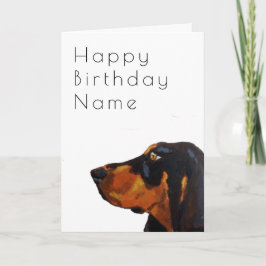 Dobermann Dog Deco Birthday Kaart