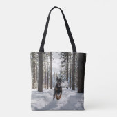 Dobermann Elegante Schoudertas Tote Bag (Achterkant)