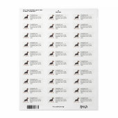 Dobermann Etiket (Full Sheet)
