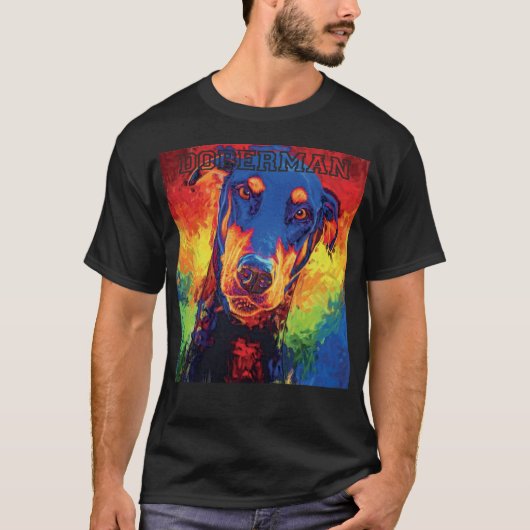 Dobermann Familie T-shirt (Voorkant)