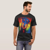 Dobermann Familie T-shirt (Voorkant volledig)