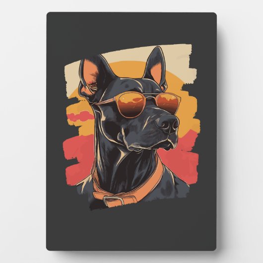 Dobermann Fotoplaat (voorkant)