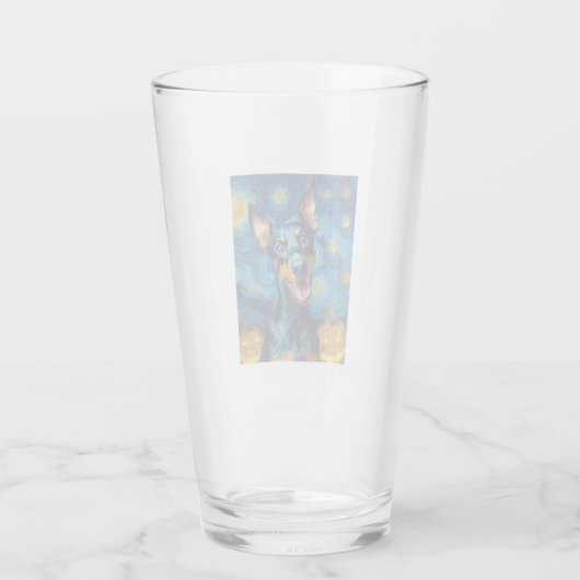 dobermann glas (Achterkant)