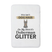 Dobermann Glitter Grappige Hond Liefhebber Vintage Badmat (Voorkant Verticaal)
