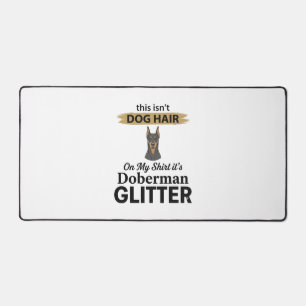 Dobermann Glitter Grappige Hond Liefhebber Vintage Bureaumat