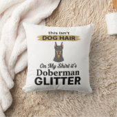 Dobermann Glitter Grappige Hond Liefhebber Vintage Kussen (Deken)
