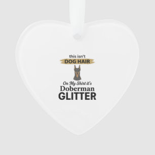 Dobermann Glitter Grappige Hond Liefhebber Vintage Ornament
