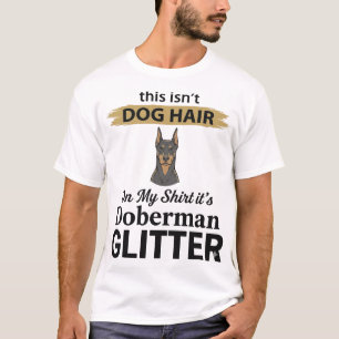 Dobermann Glitter Grappige Hond Liefhebber Vintage T-shirt