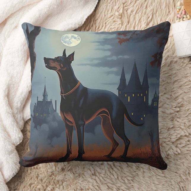 Dobermann Halloween Engverstorend Kussen (Deken)