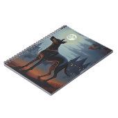 Dobermann Halloween Griezelen Notitieboek (Linkerzijde)