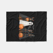 Dobermann Halloween Kostuum Fun Dobermann Hallowee Fleece Deken (Voorkant (Horizontaal))
