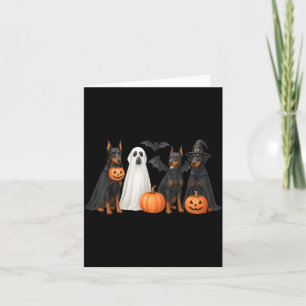 Dobermann Halloween Kostuum Fun Dobermann Hallowee Kaart