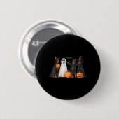 Dobermann Halloween Kostuum Fun Dobermann Hallowee Ronde Button 5,7 Cm (Voorkant /achterkant)