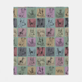 Dobermann Hond Deken Geschenk Retro Hond Liefhebbe (Voorkant)