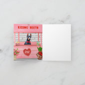 Dobermann-hond kusstand op Valentijnsdag Kaart (Binnen)