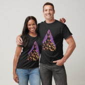 Dobermann-hond skelet berg goth t-shirt (Unisex)