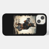 Dobermann Hond Spier Training Gewichtheffen met Du iPhone Hoesje (Achterkant horizontaal)