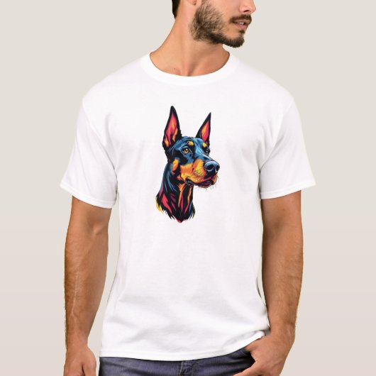Dobermann-hond T-shirt (Voorkant)