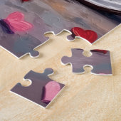 Dobermann-hond Valentijnsdag  Legpuzzel (Zijkant)