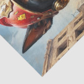 Dobermann Hondenbrandweerman - Decoupage - Tissuepapier (Detail)