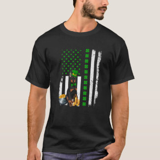 Dobermann-hondenliefhebber St. Patrick's Day Puppy T-shirt