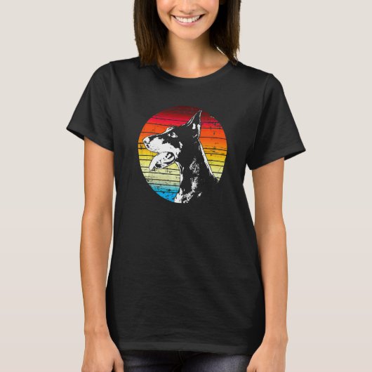 Dobermann hondenras 10 t-shirt (Voorkant)