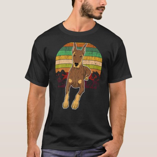 Dobermann hondenras  126 t-shirt (Voorkant)