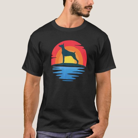 Dobermann hondenras  24 t-shirt (Voorkant)