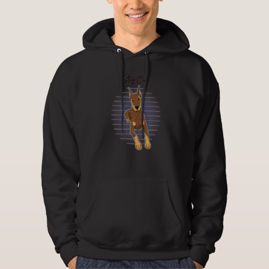 Dobermann Hondenras 25 Hoodie (Voorkant)