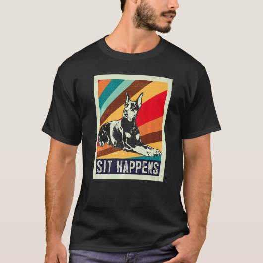 Dobermann Hondenras 2 T-shirt (Voorkant)