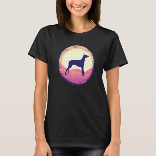 Dobermann hondenras 44 t-shirt (Voorkant)