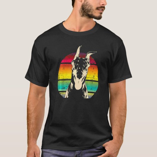 Dobermann hondenras  4 t-shirt (Voorkant)