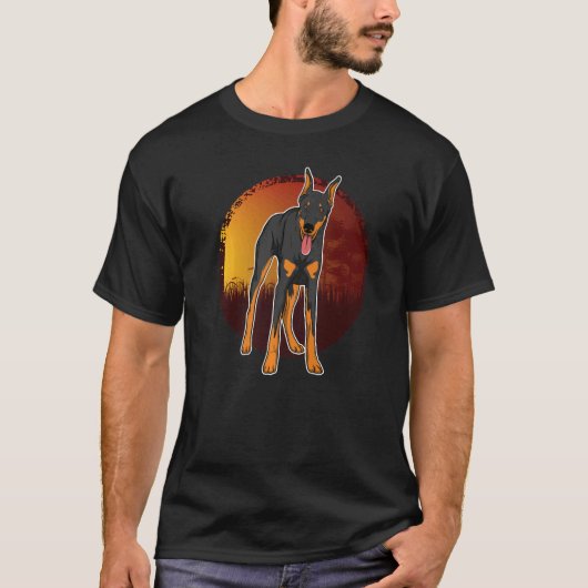 Dobermann hondenras  63 t-shirt (Voorkant)