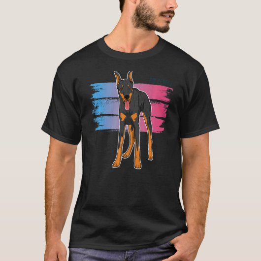 Dobermann Hondenras 66 T-shirt (Voorkant)