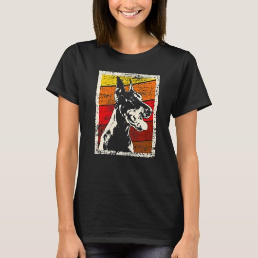Dobermann hondenras  9 t-shirt (Voorkant)
