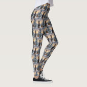 Dobermann in de Sneeuw Kerstmis Leggings (Rechts)