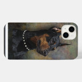 Dobermann iPhone hoesje (Achterkant horizontaal)