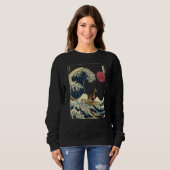 Dobermann Japans Kanagawa Wave Surf Dog Trui (Voorkant volledig)