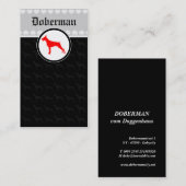Dobermann Kaarten Visitekaartje (Voorkant / Achterkant)