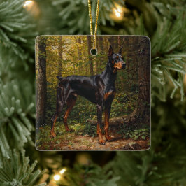 Dobermann Keramisch Ornament