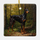 Dobermann Keramisch Ornament (Voorkant)